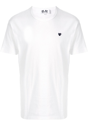 Comme Des Garçons embroidered logo T-shirt - White