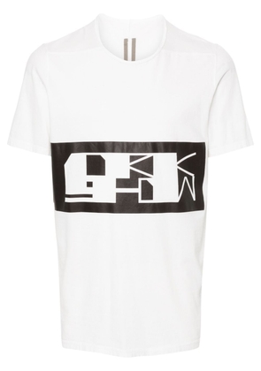 Rick Owens DRKSHDW logo-tape organic cotton T-shirt - White