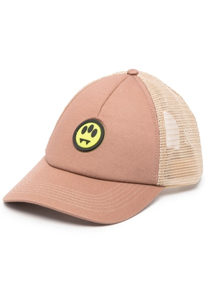 BARROW logo-patch trucker hat - Brown