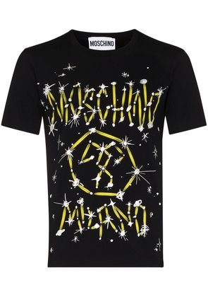 Moschino Galaxy-logo crew-neck T-shirt - Black