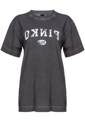 PINKO Tiramisu cotton T-shirt - Grey