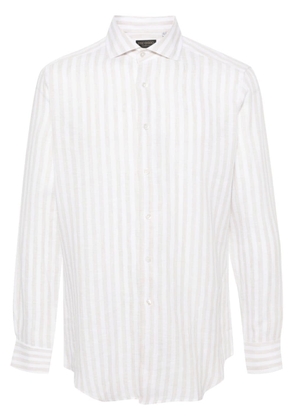 Dell'oglio striped linen shirt - Neutrals