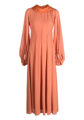 Baruni Johra puff-sleeves maxi dress - Orange