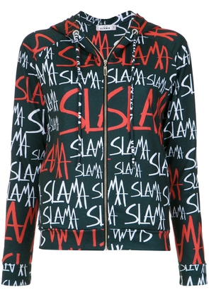 Amir Slama logo print track suit - Black