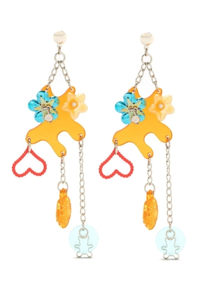 Amir Slama Fibreglass earrings - Orange