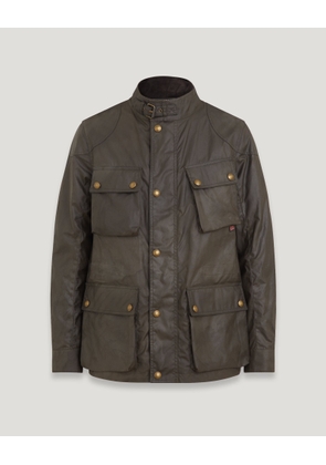 Belstaff Fieldmaster Jacket Men's Waxed Cotton Faded Olive Size 52