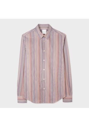 Paul Smith Slim-Fit 'Signature Stripe' Cotton Shirt Multicolour