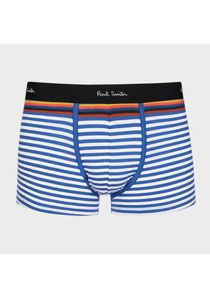 Paul Smith Blue and White Stripe Low-Rise Boxer Briefs