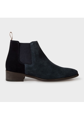Paul Smith Women's Suede Navy 'Jackson' Boots Blue