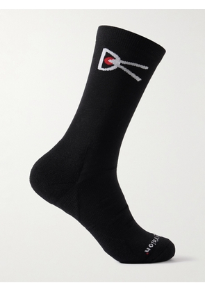 DISTRICT VISION - Yoshi Logo-Jacquard Cotton-Blend Socks - Men - Black - S/M