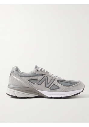 New Balance - 990v4 Suede and Mesh Sneakers - Men - Gray - UK 6