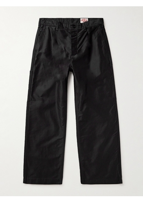 Danton - Straight-Leg Cotton-Twill Trousers - Men - Black - 38