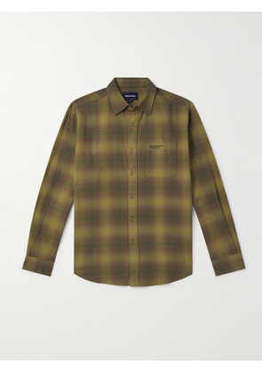 thisisneverthat - Checked Cotton-Flannel Shirt - Men - Brown - S