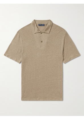 Frescobol Carioca - Mello Linen Polo Shirt - Men - Brown - S