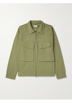 Pop Trading Company - Boxer Herringbone Cotton Shirt Jacket - Men - Green - S