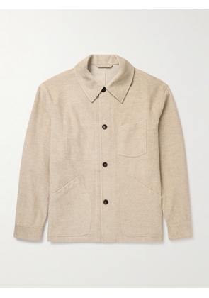 De Bonne Facture - Maquignon Cotton and Linen-Blend Corduroy Overshirt - Men - Neutrals - IT 46