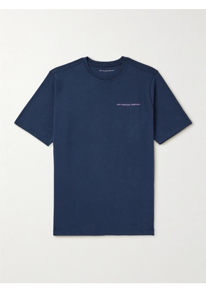 Pop Trading Company - Logo-Print Cotton-Jersey T-Shirt - Men - Blue - S