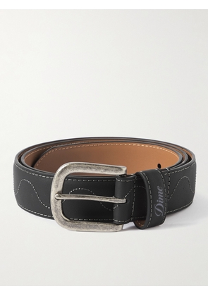 DIME - Desert 4cm Embroidered Leather Belt - Men - Black - S/M