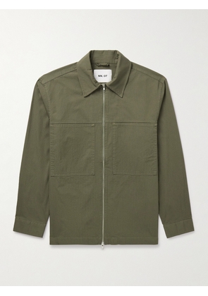 NN07 - Isak 1449 Organic Cotton-Blend Ripstop Jacket - Men - Green - S
