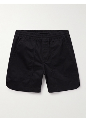 NN07 - Jon 1800 Straight-Leg Organic Cotton-Blend Twill Shorts - Men - Black - S