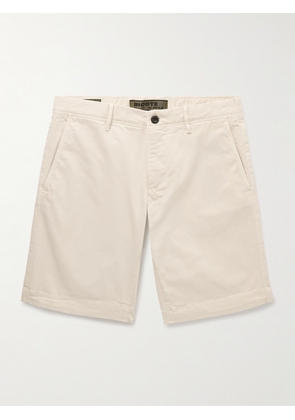 Incotex - Slim-Fit Stretch-Cotton Twill Bermuda Shorts - Men - Neutrals - UK/US 29