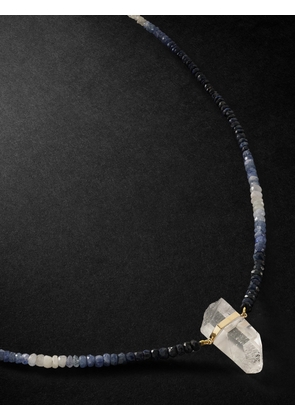 JIA JIA - 14-Karat Gold, Quartz and Sapphire Necklace - Men - Blue
