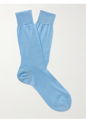 Anderson & Sheppard - Cotton Socks - Men - Blue - S