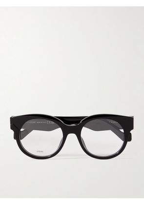 LOEWE - Round-Frame Acetate Optical Glasses - Men - Black