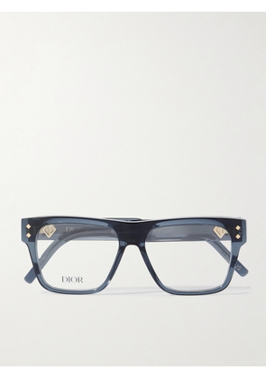 Dior Eyewear - CD Diamond S6I Square-Frame Acetate Optical Glasses - Men - Blue