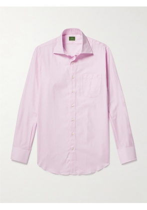Sid Mashburn - Textured-Cotton Shirt - Men - Pink - UK/US 15.5