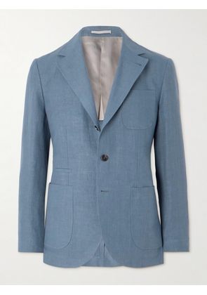 Brunello Cucinelli - Linen Suit Jacket - Men - Blue - IT 46
