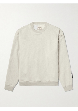 KAPITAL - Patchwork Cotton-Blend Jersey Sweatshirt - Men - Gray - 1