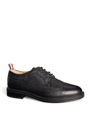 Thom Browne Kids Leather Longwing Brogues