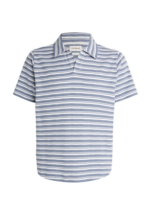 Oliver Spencer Knitted Striped Polo Shirt