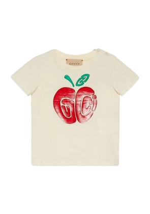 Gucci Kids Gg-Apple Print T-Shirt (0-36 Months)
