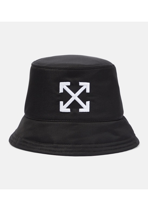Off-White Logo embroidered bucket hat