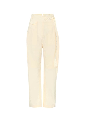 LOW CLASSIC High-rise straight cotton pants