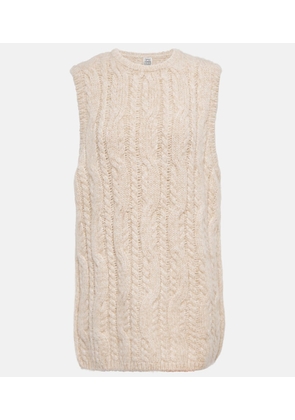 Toteme Cable-knit alpaca-blend sweater vest