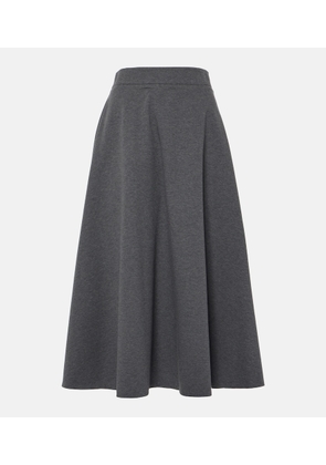 Brunello Cucinelli Cotton-blend midi skirt