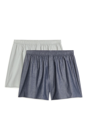 Woven Boxers, Set of 2 - Grey
