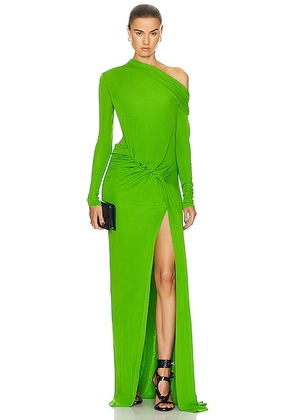 TOM FORD Off Shoulder Dress in Apple Green - Green. Size 40 (also in 38).
