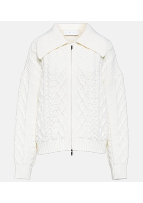 Proenza Schouler White Label cable-knit wool cardigan
