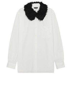 COMME des GARCONS Homme Plus Broad Shirt in White & Black - White. Size M (also in ).