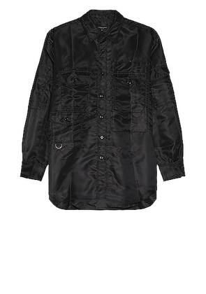 Engineered Garments Trail Shirt in Black - Black. Size M (also in S).