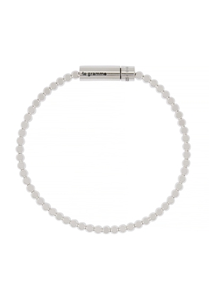 LE Gramme 11g Polished Sterling Silver Beads Bracelet