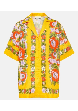 Alémais Floral linen shirt