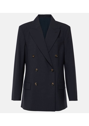 Brunello Cucinelli Double-breasted wool-blend blazer