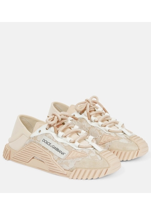 Dolce&Gabbana NS1 lace-trimmed sneakers