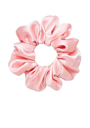 Emi Jay Silk Scrunchie in Rose Tan - Pink. Size all.