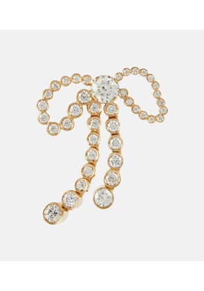 Sophie Bille Brahe Rosette de Diamant 18kt gold single earring with diamonds